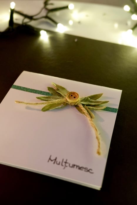 Felicitare White "Multumesc" [2]