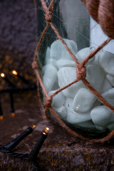 Felinar din sticla Stone [3]