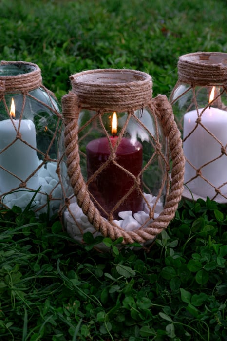 Felinar din sticla Stone [4]