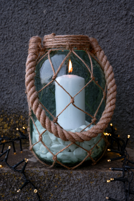 Felinar din sticla Stone [2]