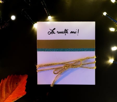 Felicitari White - Felicitare White "La Multi Ani!"