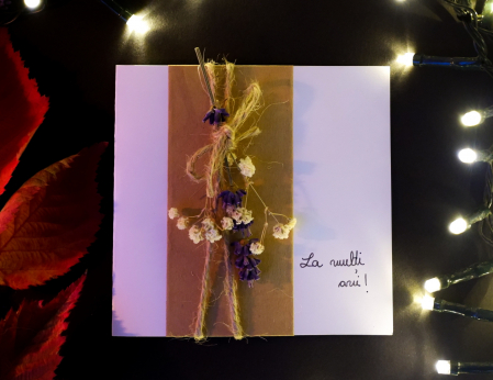 Felicitare White "La Multi Ani!" Lavanda [1]