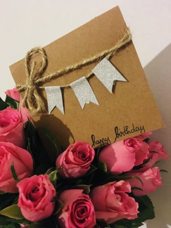 Felicitari Handmade - Felicitare Brown "Happy Birthday!"