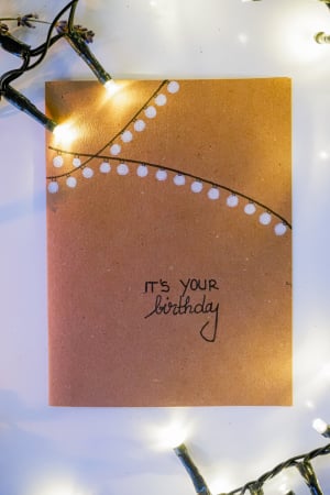 Felicitari Handmade - Felicitare Brown "It's Your Birthday!"