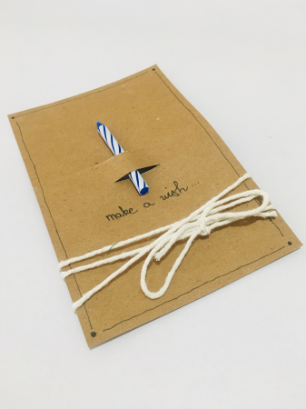 Felicitare "make a wish" blue [2]