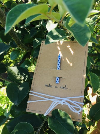 Felicitari Handmade - Felicitare "make a wish" blue