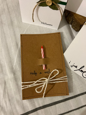 Felicitari brown - Felicitare "make a wish" red