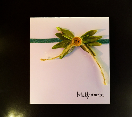 Felicitari White - Felicitare White "Multumesc"