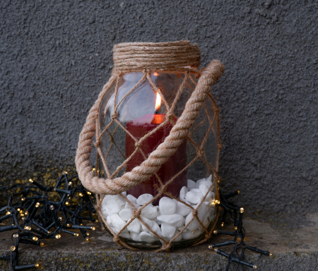 Felinar din sticla Stone [4]