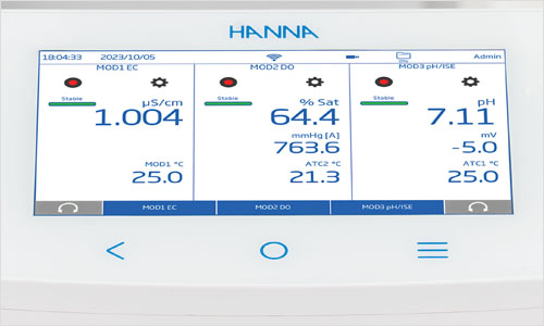 HI6000 Multiparametru de laborator, modular, imagine ecran versatil cu 3 canale