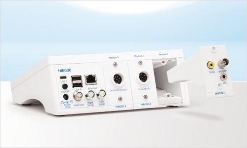 HI6000 - Multiparametru modular, vizualizare configuratie module 