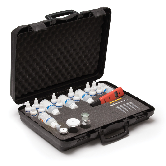 Kit Teste Chimice pentru acvacultură; alcalinitate, CO2, duritate, oxigen dizolvat, pH și salinitate [2]
