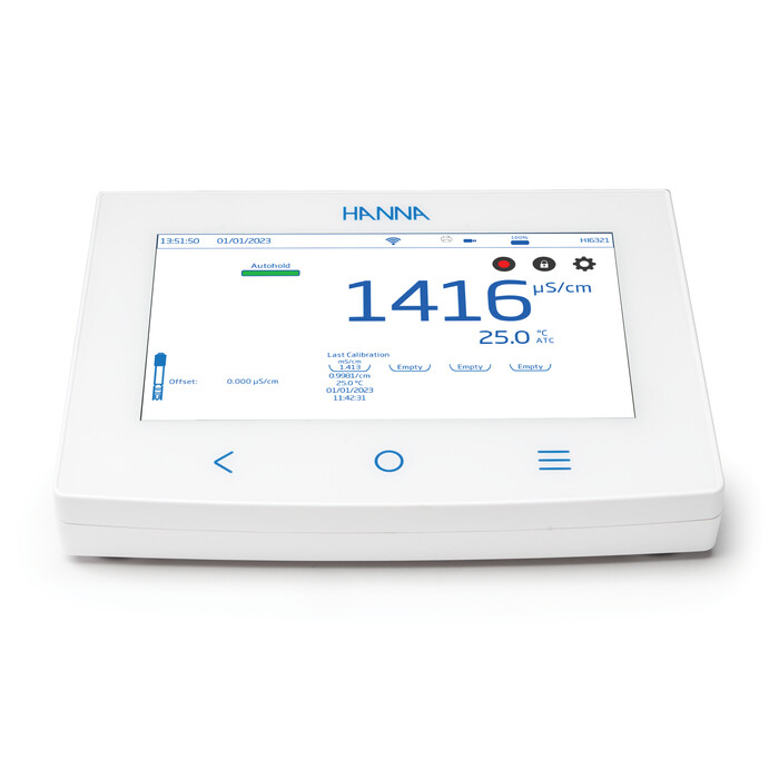 Conductometru de laborator wireless si ecran tactil de 7 inch - HI6321 [3]