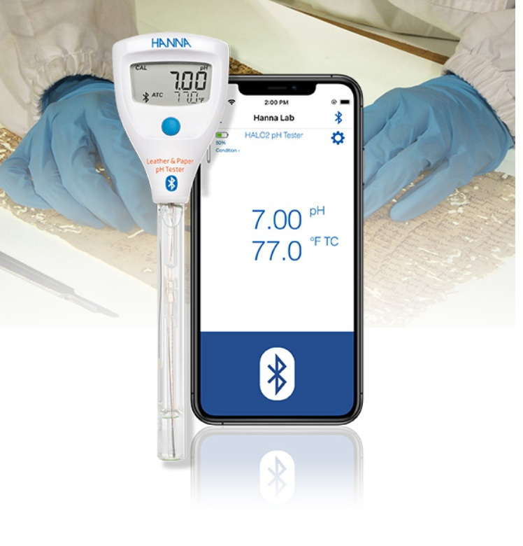 HALO2 Tester pH cu Bluetooth pentru hartie/carton - HI9810442 [2]