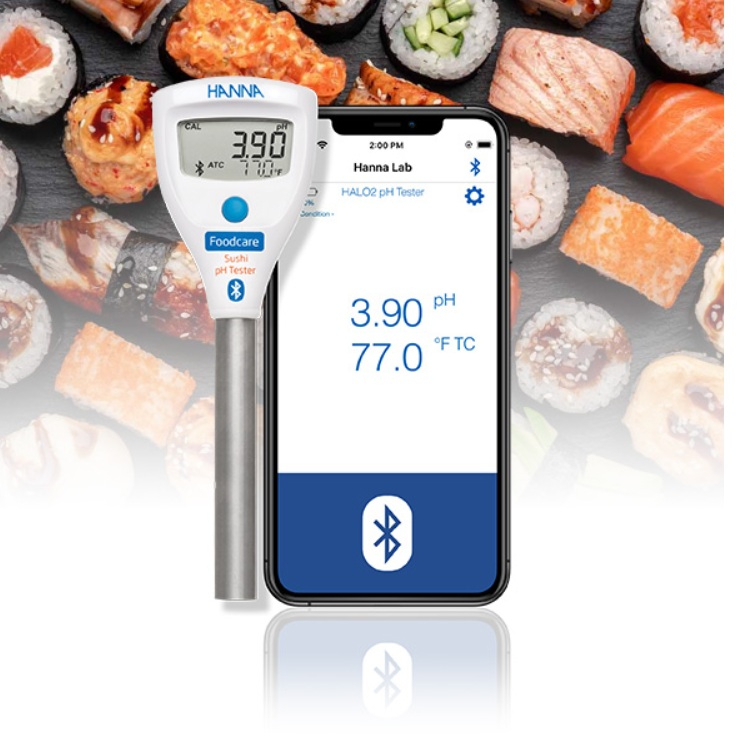 HALO2 Tester pH cu Bluetooth pentru sushi - HI9810352 [2]