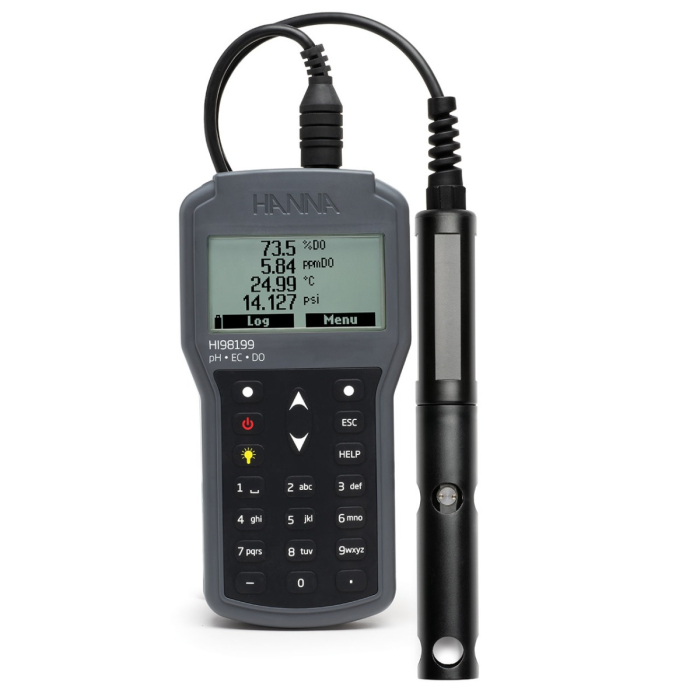 Multiparametru portabil pH, EC, DO, livrat cu sonda de pH HI829113 - posibilitate adaugare sonda EC si OD [6]