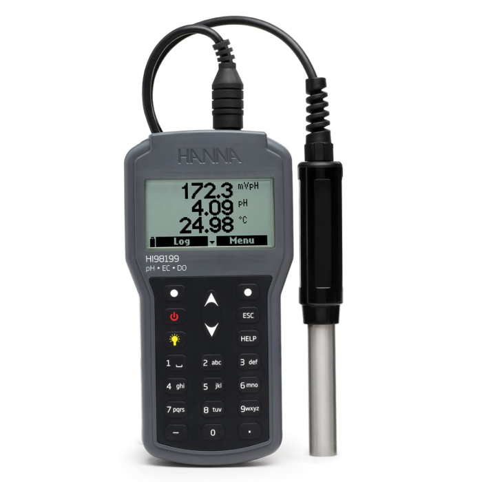 Multiparametru portabil pH, EC, DO, livrat cu sonda de pH HI829113 - posibilitate adaugare sonda EC si OD [4]