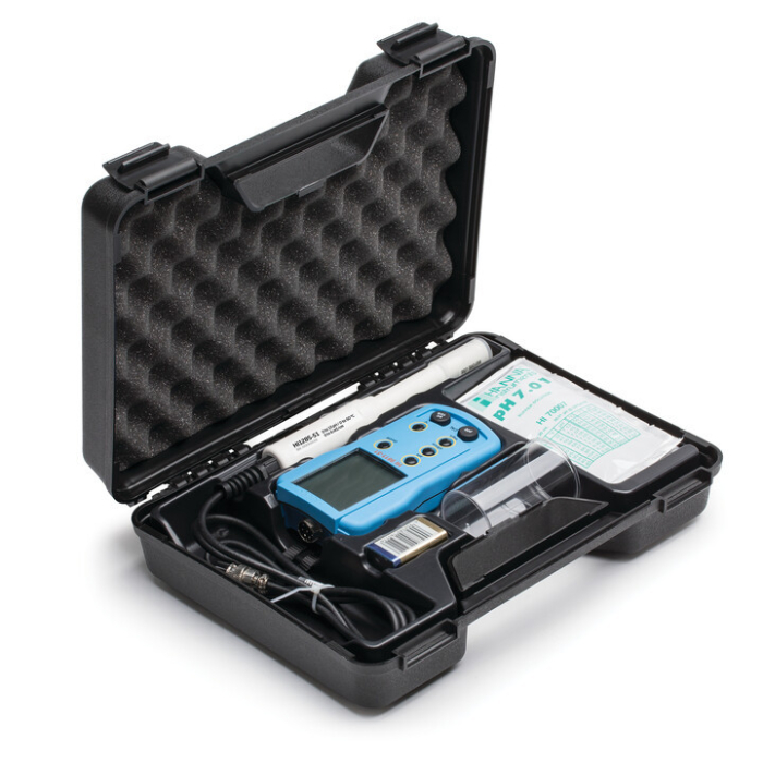 Multiparametru clasic pH/EC/TDS/Temperatură cu electrod HI1285-51; Domeniul EC: 0 la 6000 µS/cm, gama TDS: 0 până la 3000 ppm (mg/L) [3]