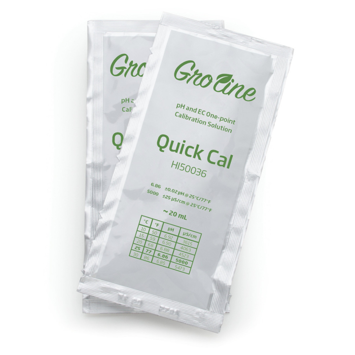Plicuri de soluție Quick Cal pentru calibrarea rapidă pH/EC într-un singur punct, (25 x 20 ml) [3]