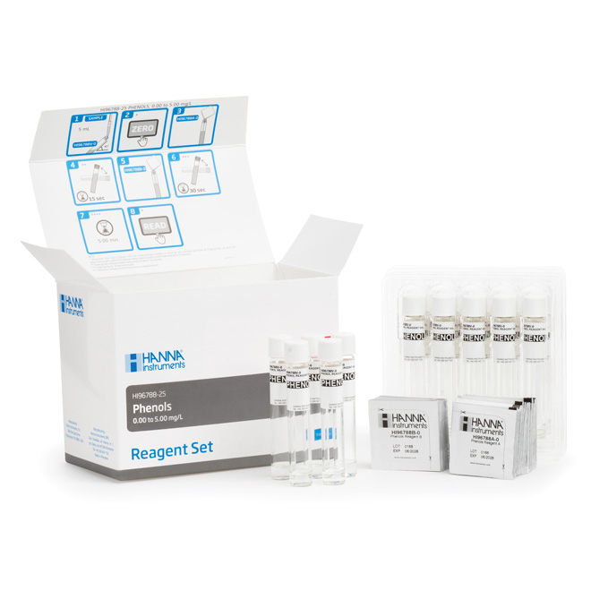 Fenoli, Cuve Predozate, Domeniu 0.00 la 5.00 mg/L, 25 de teste [2]