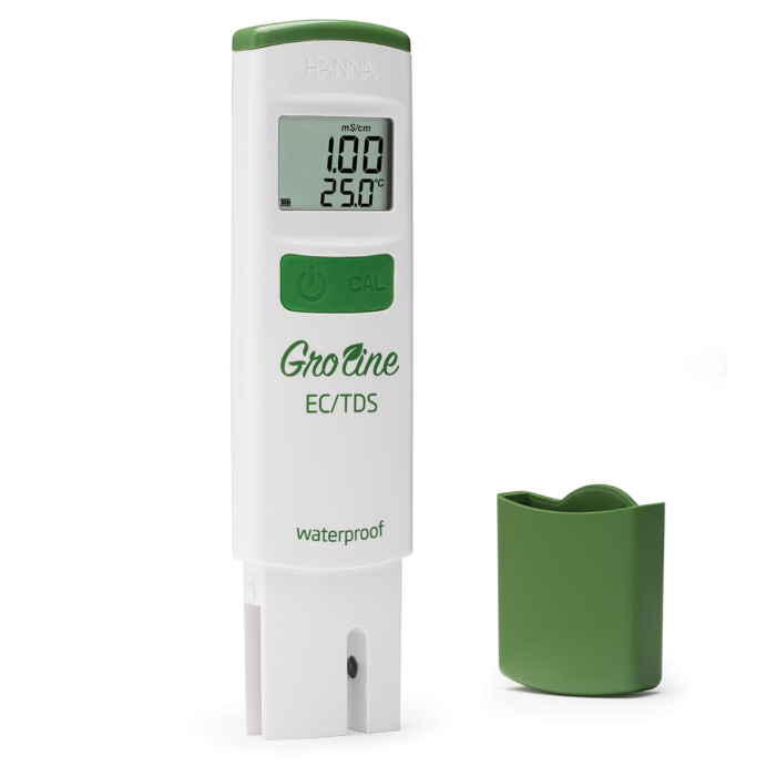 Tester EC Groline, Rezolutie: 1 µS/cm, Rezolutie TDS : 1 mg/L (ppm), Domeniu: 0 la 6,000 μS/cm [2]
