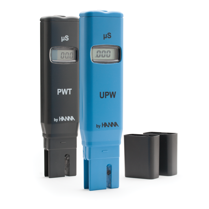 UPW Tester pentru apa ultrapura Domeniu: 0.000 to 1.999 μS/cm [2]