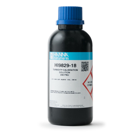 Soluții de calibrare - 200 FNU Turbiditate Soluție de calibrare pentru HI9829