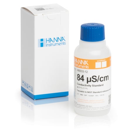 Soluții - 84 µS/cm Valoarea EC @ 25°C, 120 mL