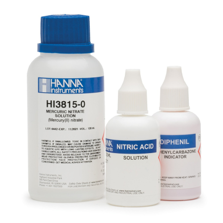 Teste Chimice - Clor (ca clor), metodă: Interval: (0-100mg/L) (0-1000mg/L) titrare, aprox. 110 teste