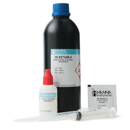 Reactivi pentru fotocolorimetre - Reactivi Clor Liber si Total, Domeniu Mare 0.00 la 10.00 mg/L, metoda DPD, pentru 300 de teste