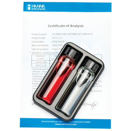 Set de verificare a calibrării cpentru Checker Clor Domeniu Foarte Mare