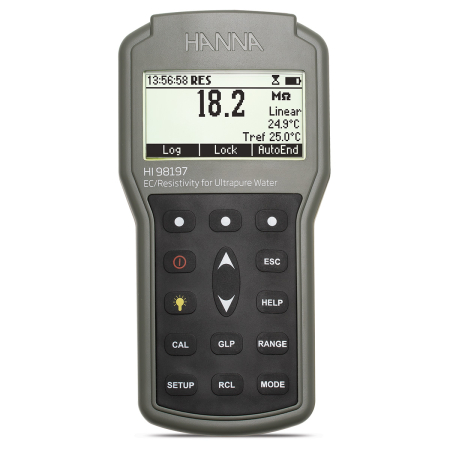HI9819X Waterproof Portable Meters - Conductometru profesional cu celula de flux