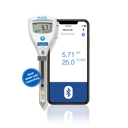 Tester pH pentru carne, Bluetooth, posibilitate adaugare sonda de penetrare din otel [2]
