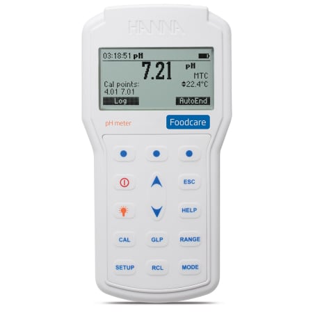 pH-metre portabile pentru diferite industrii/aplicatii - Foodcare pH-metru profesional și portabil pentru alimente, impermeabil