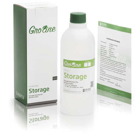 Soluții de depozitare - Soluție de depozitare GroLine pentru electrozi de pH, cutie, 500 ml