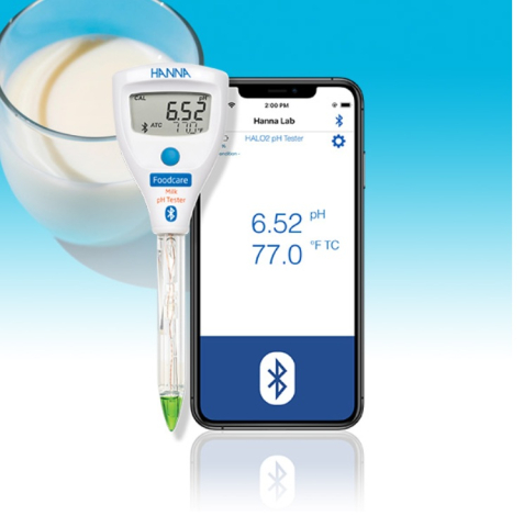 HALO2 Tester pH cu Bluetooth pentru lapte - HI9810342 [1]