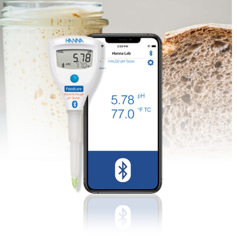 Testere pH cu Bluetooth - HALO2 Tester pH cu Bluetooth pentru paine- HI9810382