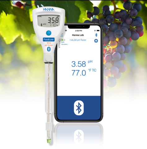 HALO2 Tester pH cu Bluetooth pentru vin/must - HI9810332 [1]