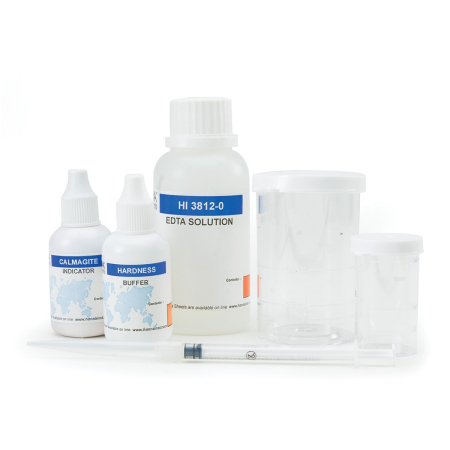 Hardness - Teste chimice Duritate totala (ca CaCO3), Interval: (0,0-30,0 mg/L)(0-300 mg/L) Metodă: titrare, 100 de teste