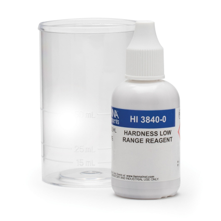 Hardness - Duritate, totală, metoda EDTA, kit de testare pentru 50 de teste (interval de la 0 la 150 mg/L (ppm)