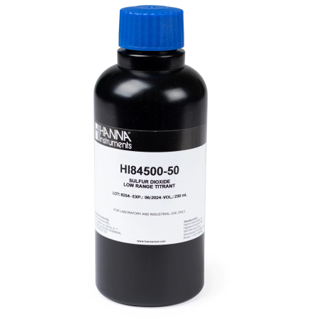 Titrants - Titrant Domeniu Mic, pentru minititrator de dioxid de sulf HI84500 (230 ml)