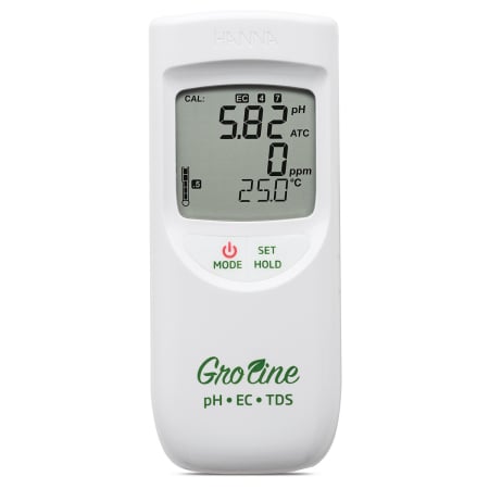 pH-metre portabile pentru diferite industrii/aplicatii - Multiparametru GroLine pentru pH/EC/TDS pentru hidroponie/agricultura