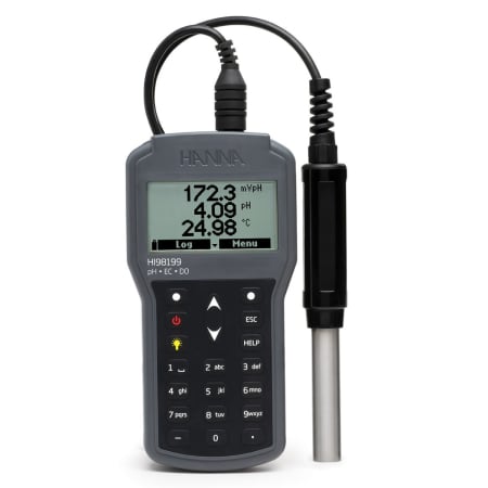 Multiparametru portabil pH, EC, DO, livrat cu sonda de pH HI829113 - posibilitate adaugare sonda EC si OD [3]