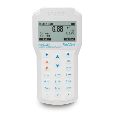 Multiparametre cu sonde potentiometrice - Multiparametru portabil pH/EC/Salinitate pentru piscine - Pool Line