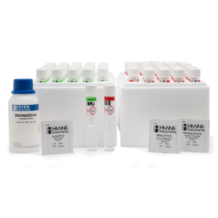 Reactivi pentru fotocolorimetre - Reactivi Azot Total, Domeniu Mic 0.0 la 25.0 mg/L, cu cod de bare, 50 de teste