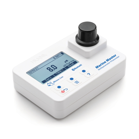 Fotocolorimetru pentru acvarii marine MarineMaster cu Bluetooth - pH, alcalinitate, amoniac, calciu, magneziu, nititri, nitrati, fosfati