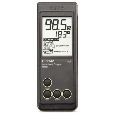 Portable Meters - Oxigenometru portabil cu calibrare manuală, interval 0,0 până la 19,9 mg/L