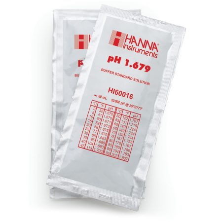 pH 1.679 @ 25°C Plic tampon de calibrare milimetrică, (25 x 20mL)