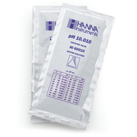 pH 10.010 @ 25°C Plic tampon de calibrare milesimală, (25 x 20mL)