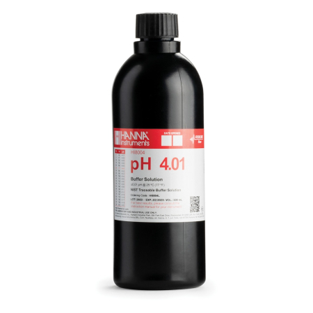 Soluții de calibrare - Tampon de calibrare pH 4.01 @ 25°C în flacon FDA cu certificat de analiză, 500 ml